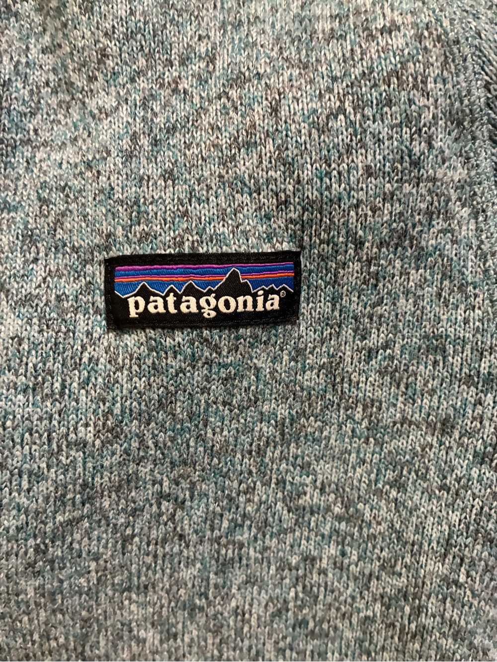 Women’s Patagonia Better Sweater Medium Atoll Blue 1/4 Zip style 25617 - Picture 5 of 5